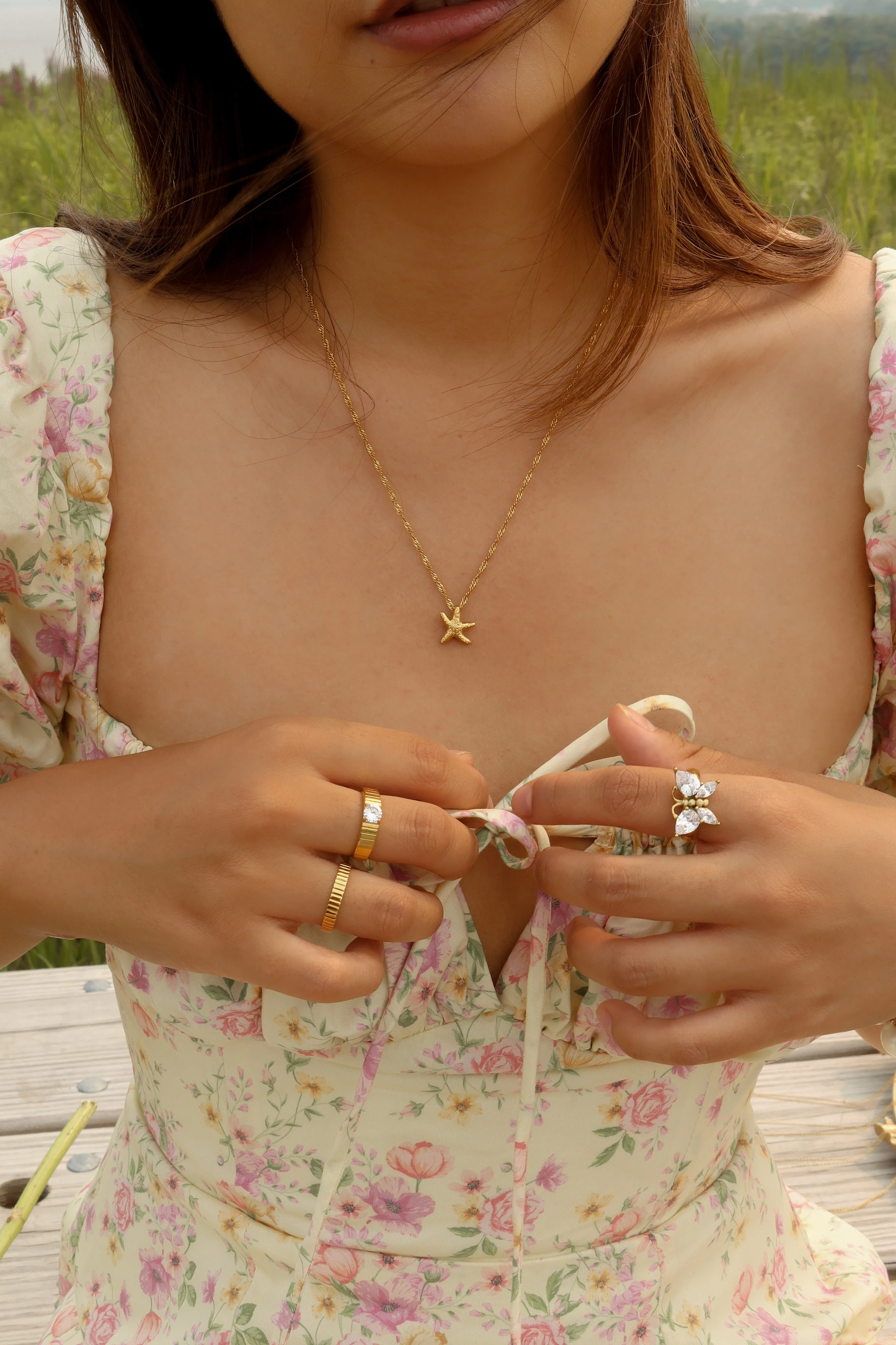 Tiny Starfish Necklace