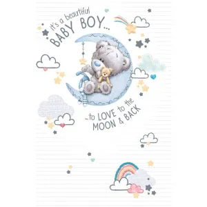Tiny Tatty Teddy Welcome Baby Boy Card