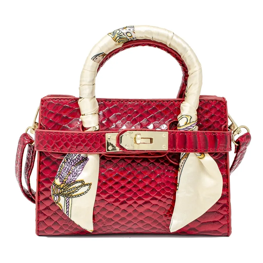 Tiny Treats Crocodile Scarf Handbag