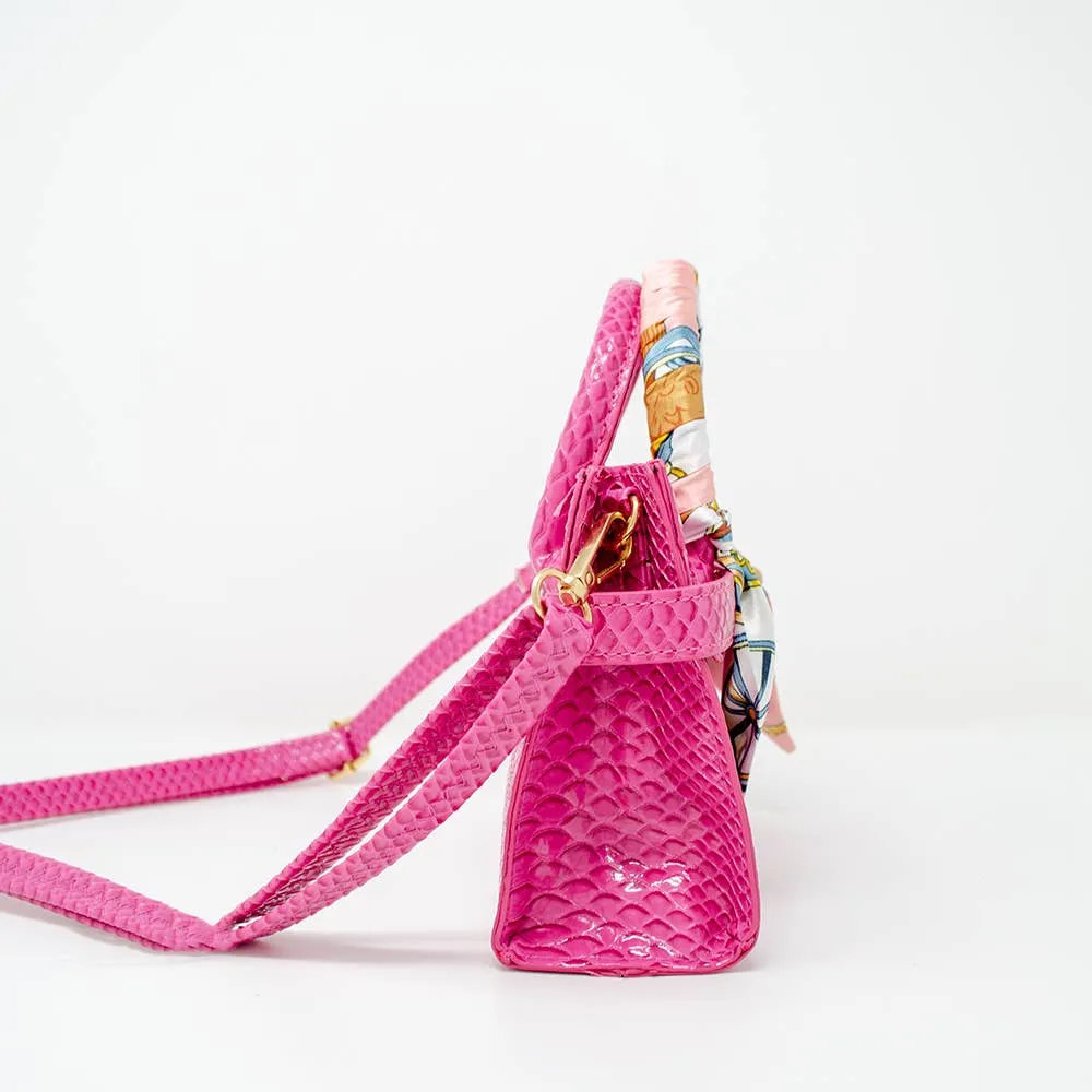 Tiny Treats Crocodile Scarf Handbag