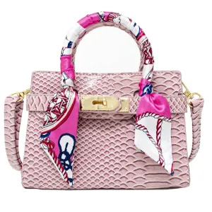 Tiny Treats Crocodile Scarf Handbag