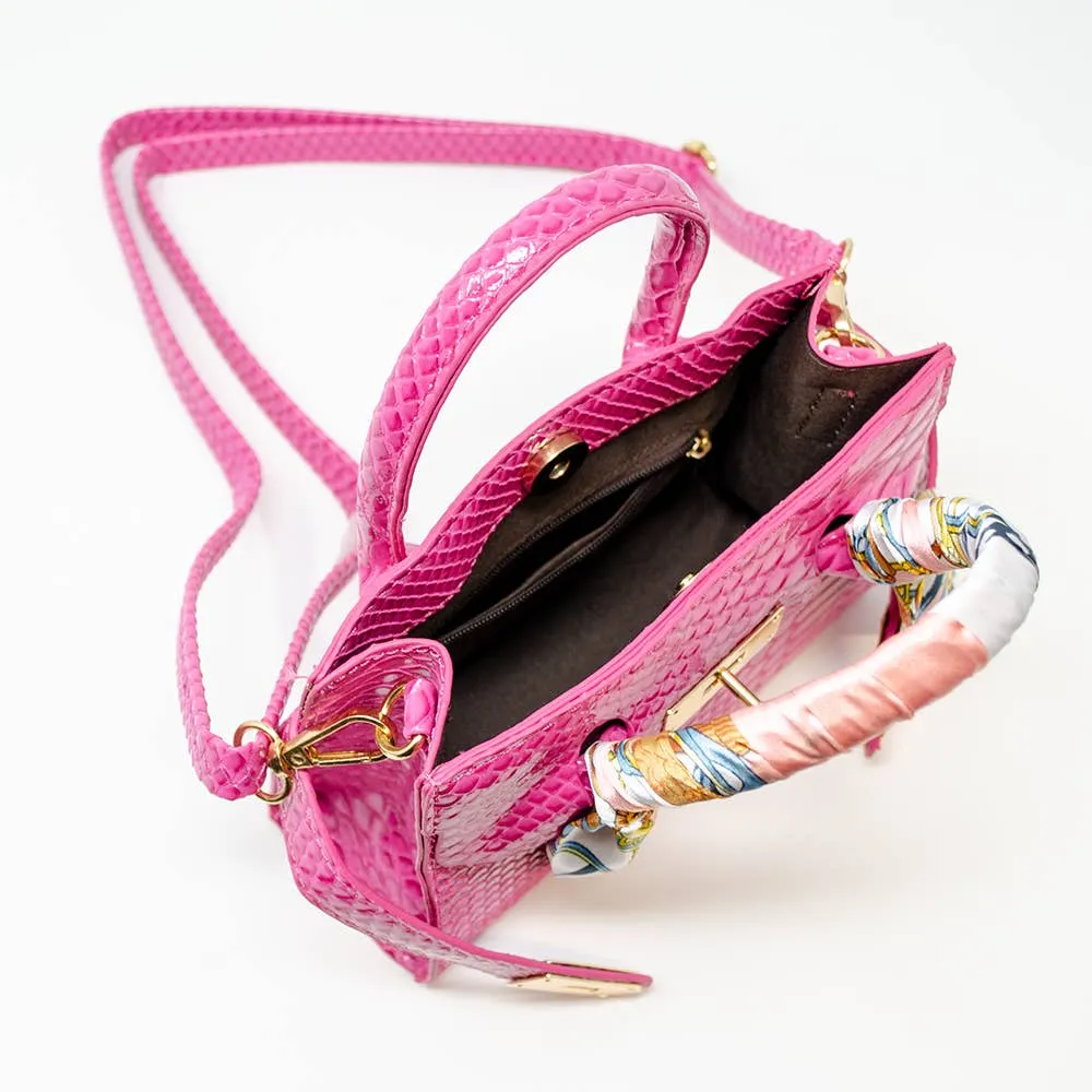 Tiny Treats Crocodile Scarf Handbag