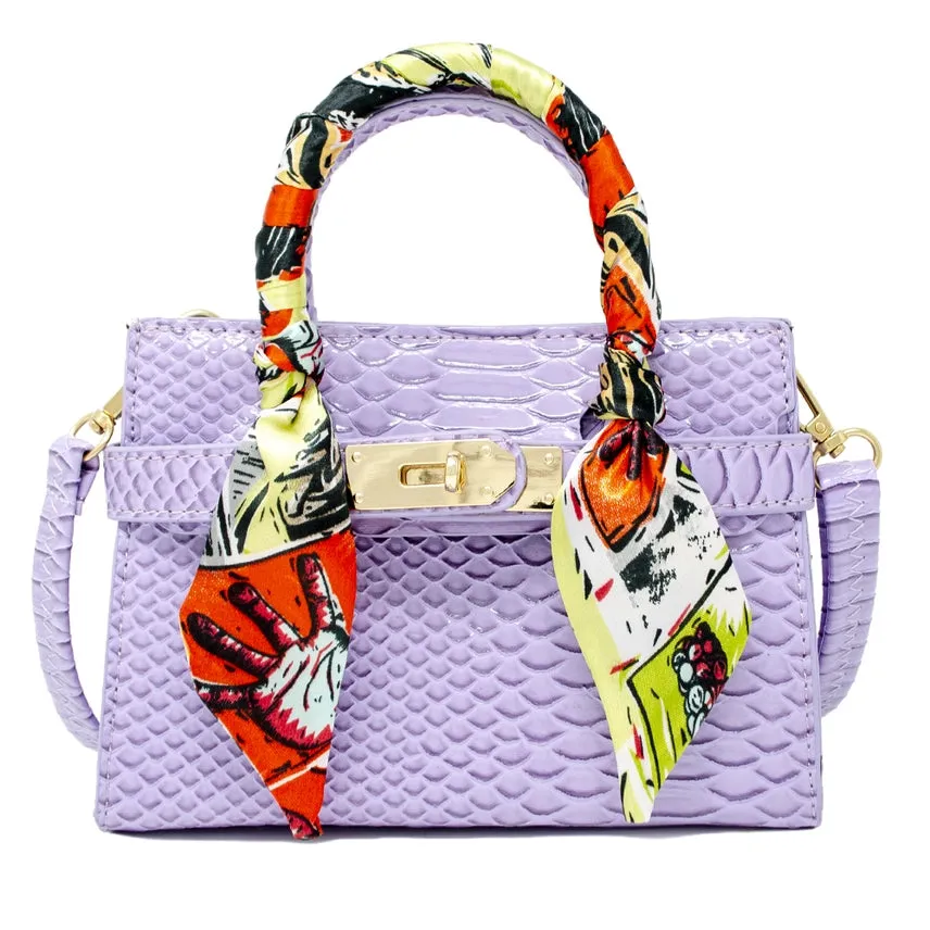 Tiny Treats Crocodile Scarf Handbag
