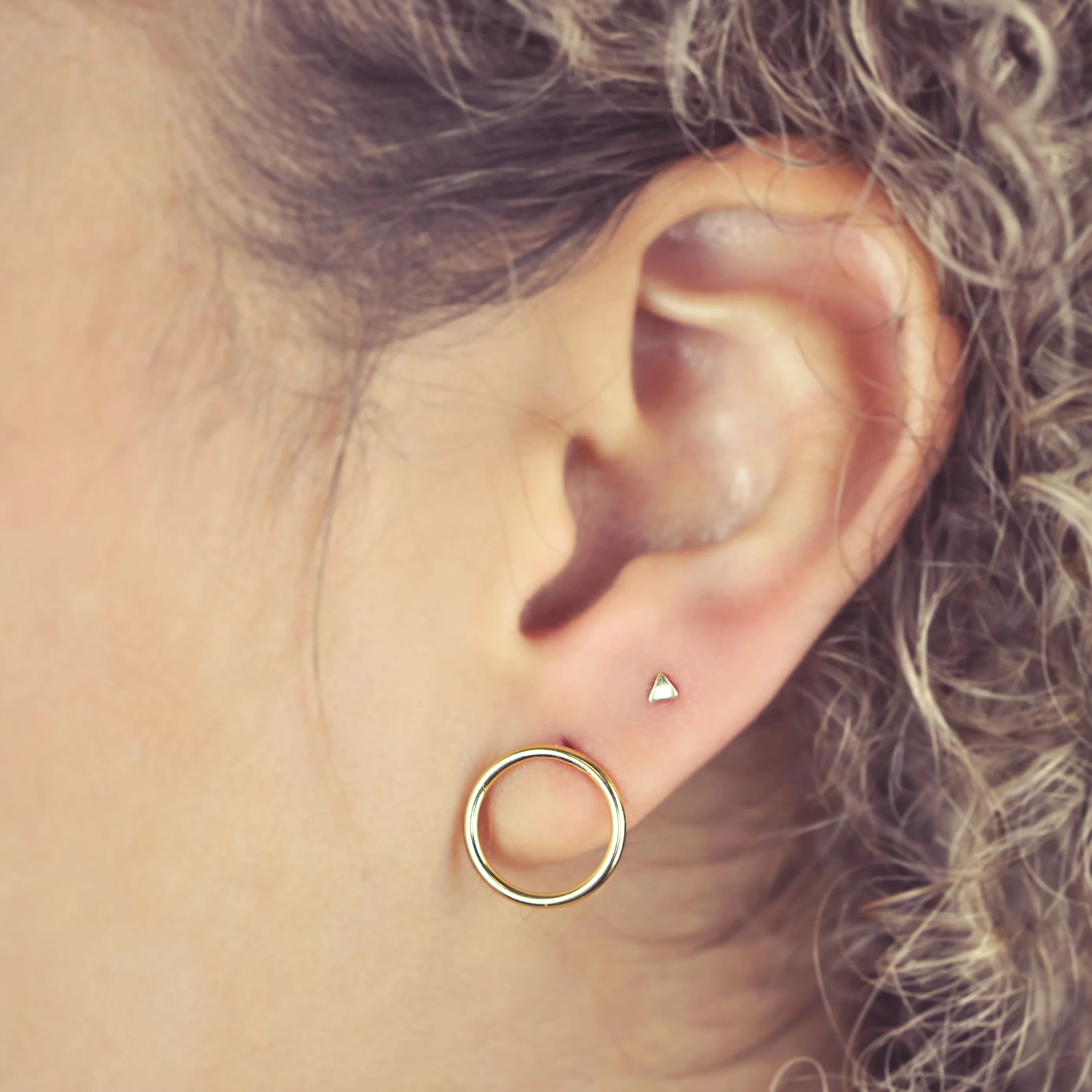 Tiny Triangle Studs