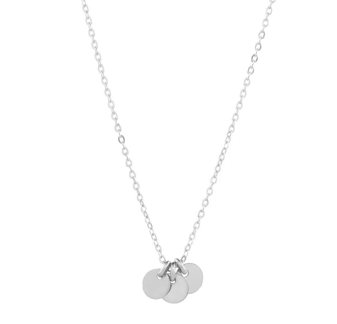 Tiny Triple Disc Choker Necklace