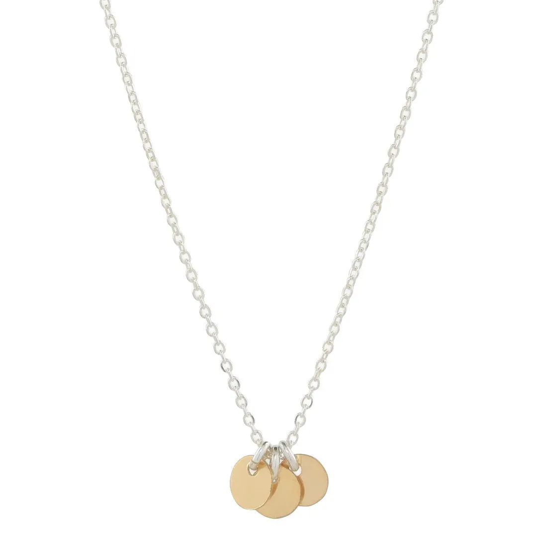 Tiny Triple Disc Choker Necklace