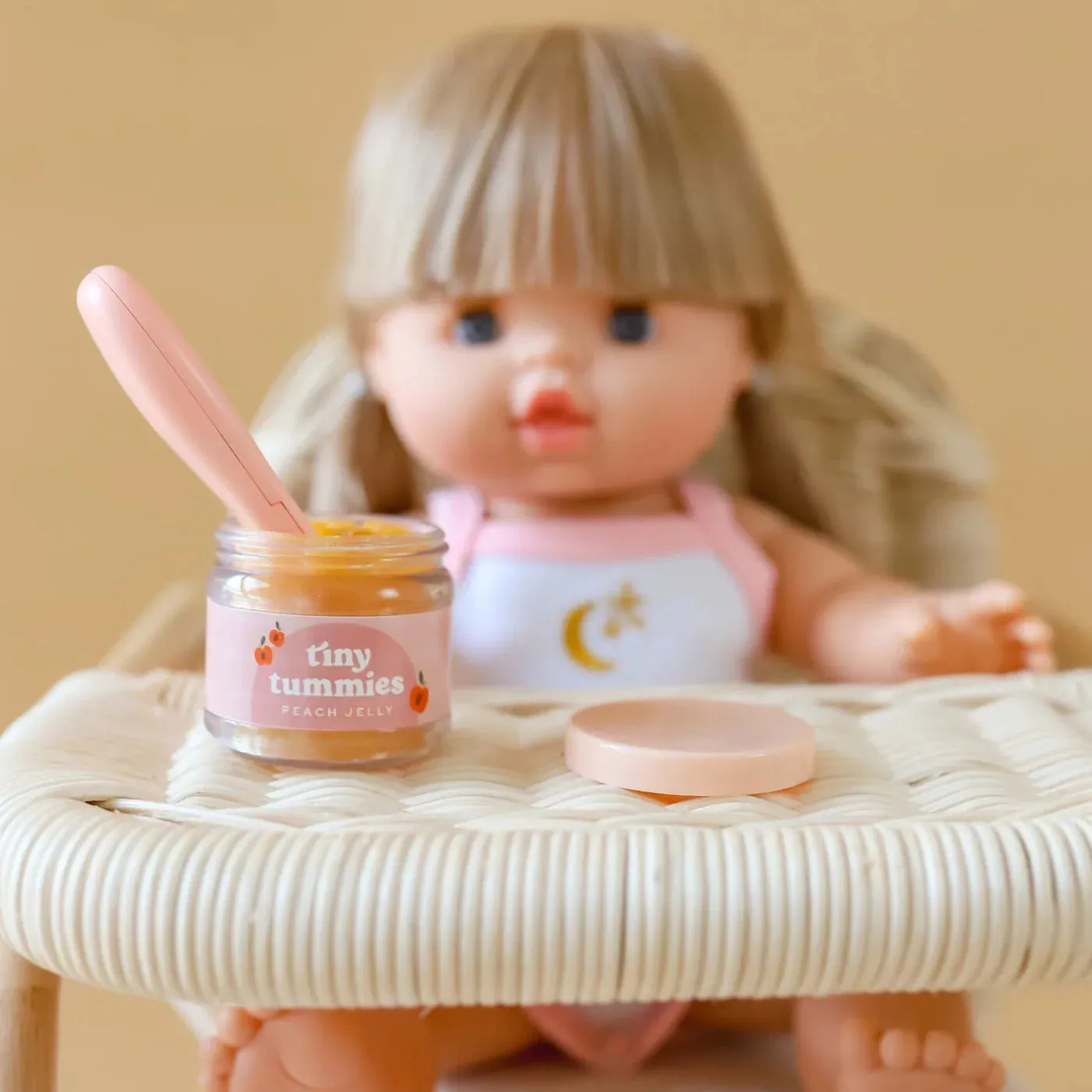 TINY TUMMIES PEACH JELLY FOOD JAR
