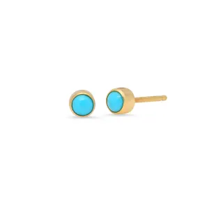 Tiny Turquoise Studs