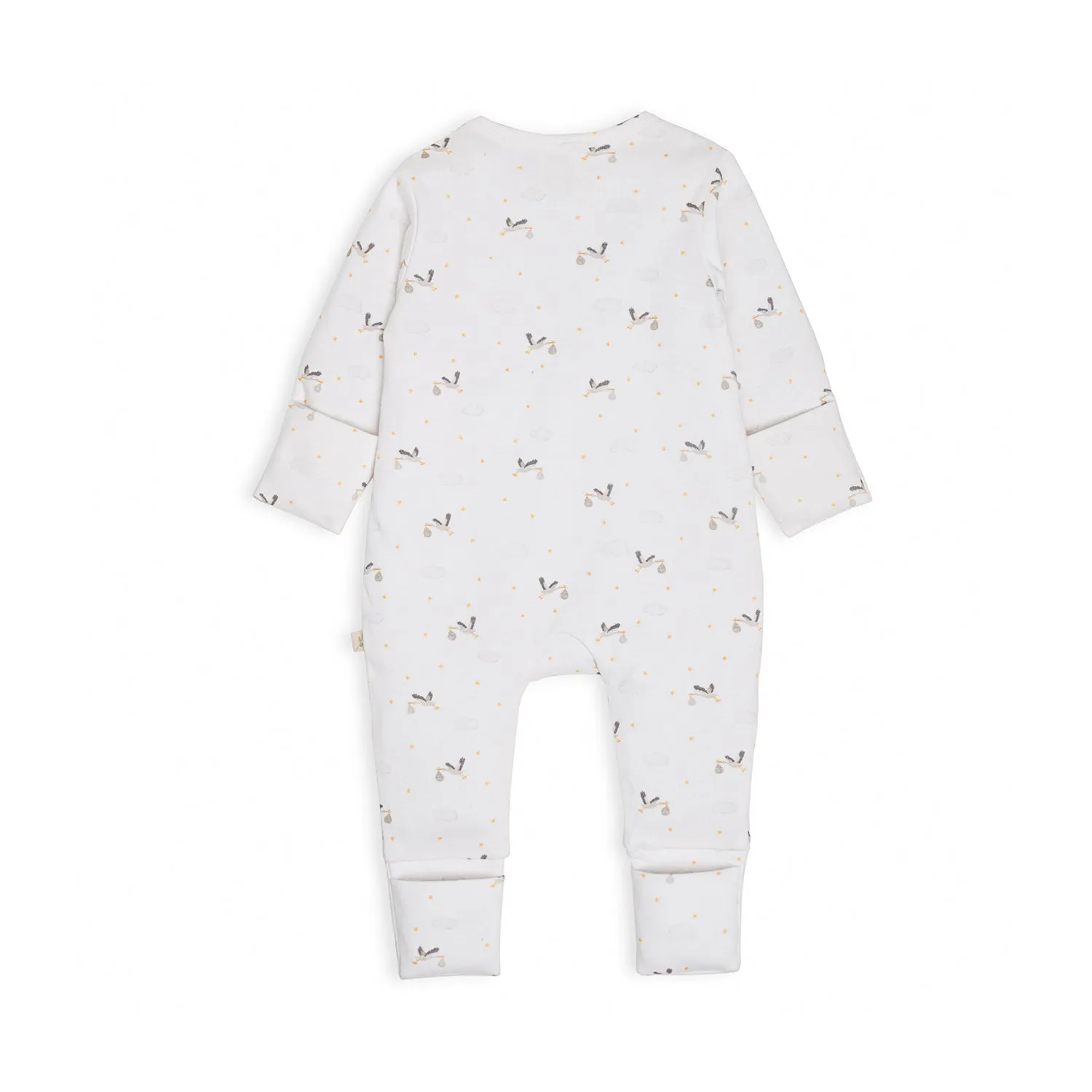 TINY TWIG ZIPSUIT STORK