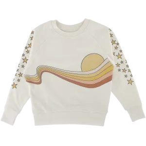 Tiny Whales Golden Era Natural Boxy Sweatshirt