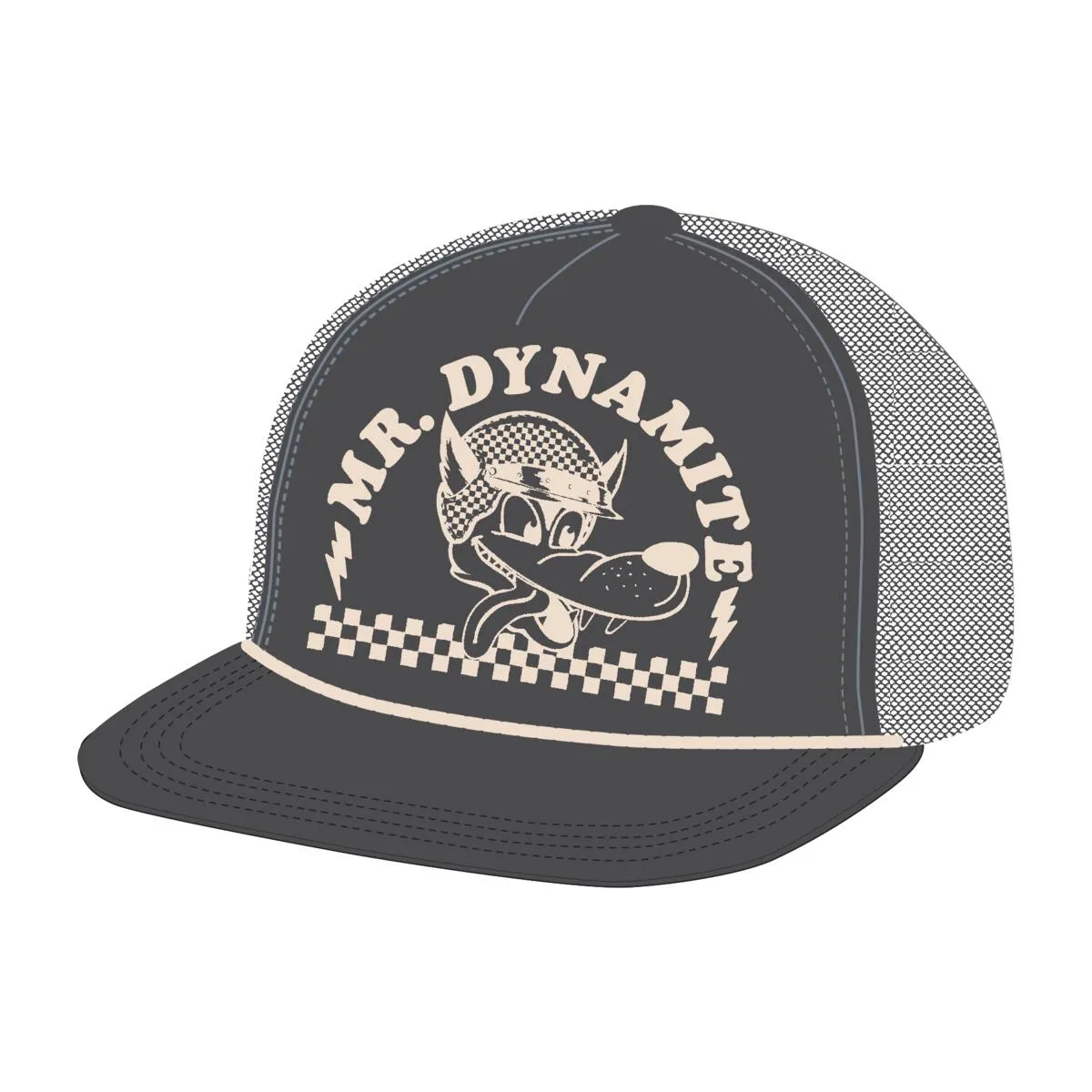 Tiny Whales Mr Dynamite Trucker Hat - Black