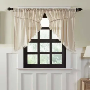 Tobacco Cloth Natural Prairie Swag Curtain