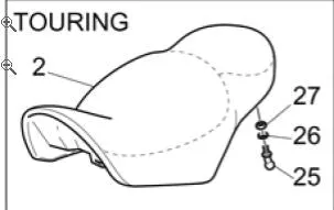 Touring seat EV California 2003 thru 2005 (#03460526)