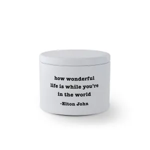 Travel Candle - Wonderful Life (Elton John)