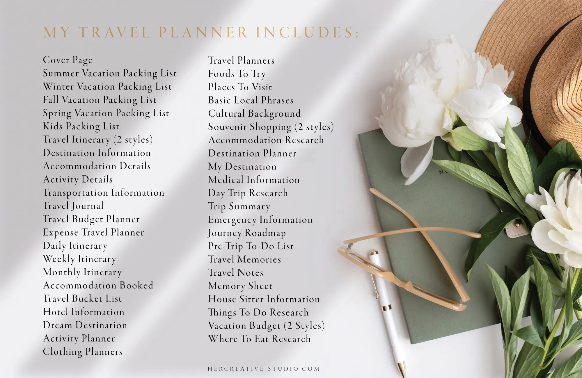 Travel Planner Printable