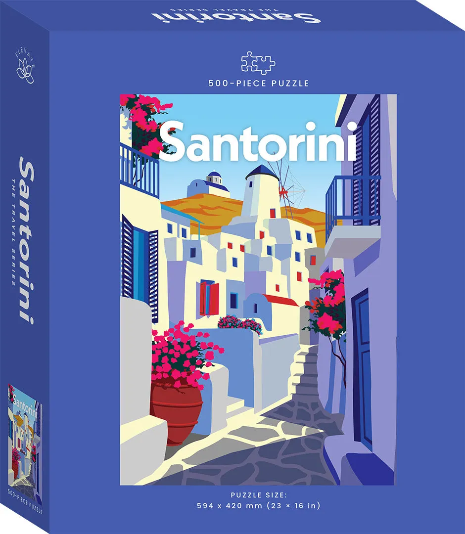 Travel Poster 300pc Jigsaw: Santorini