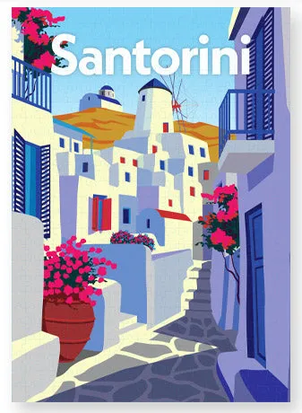 Travel Poster 300pc Jigsaw: Santorini
