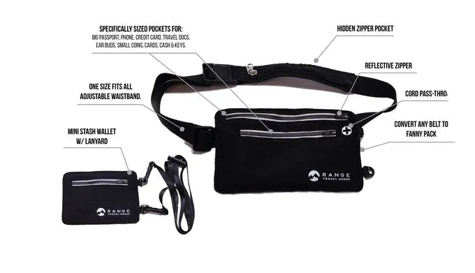 Travel Stash- Money belt / travel organizer