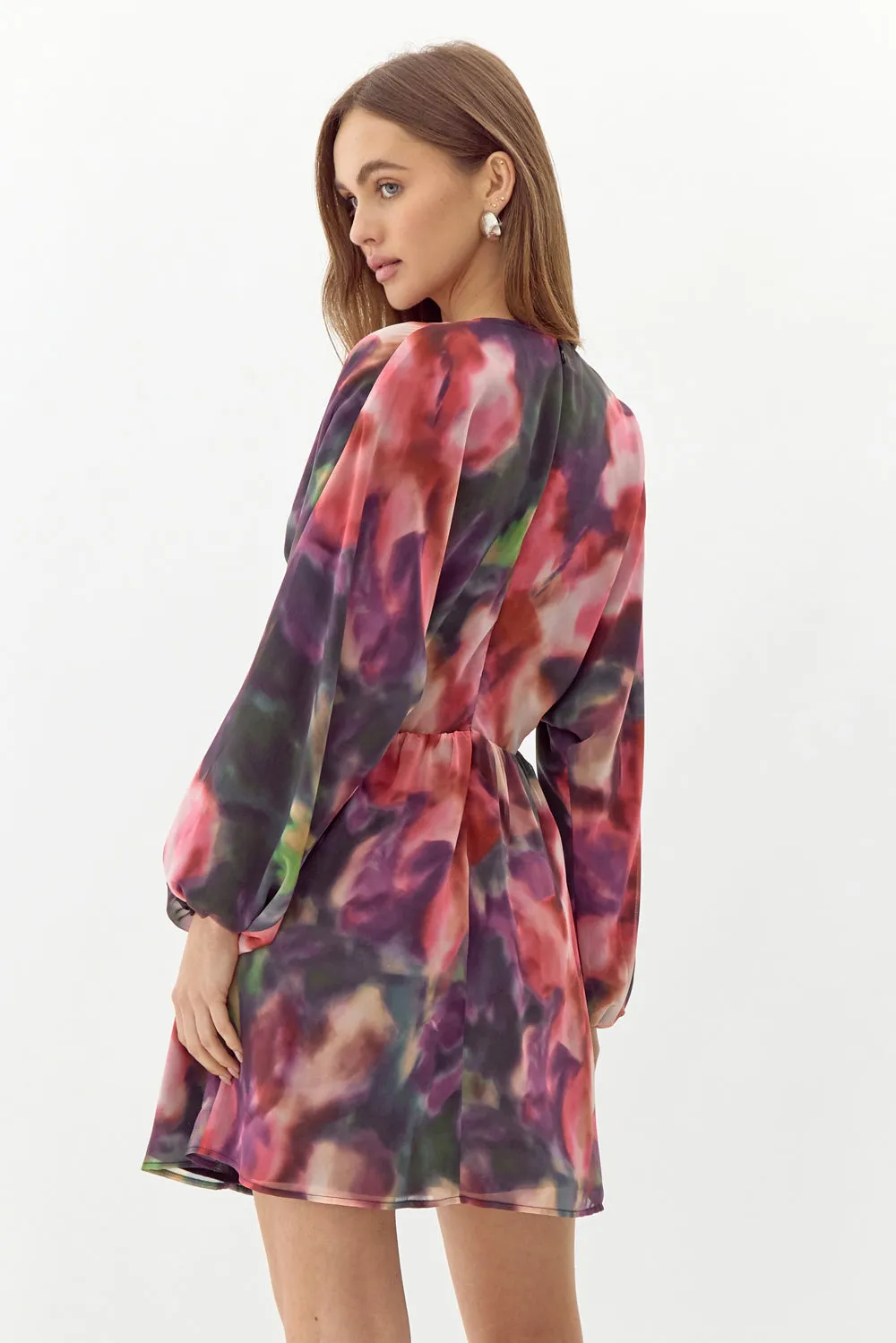 Trina Balloon Sleeve Mini Dress