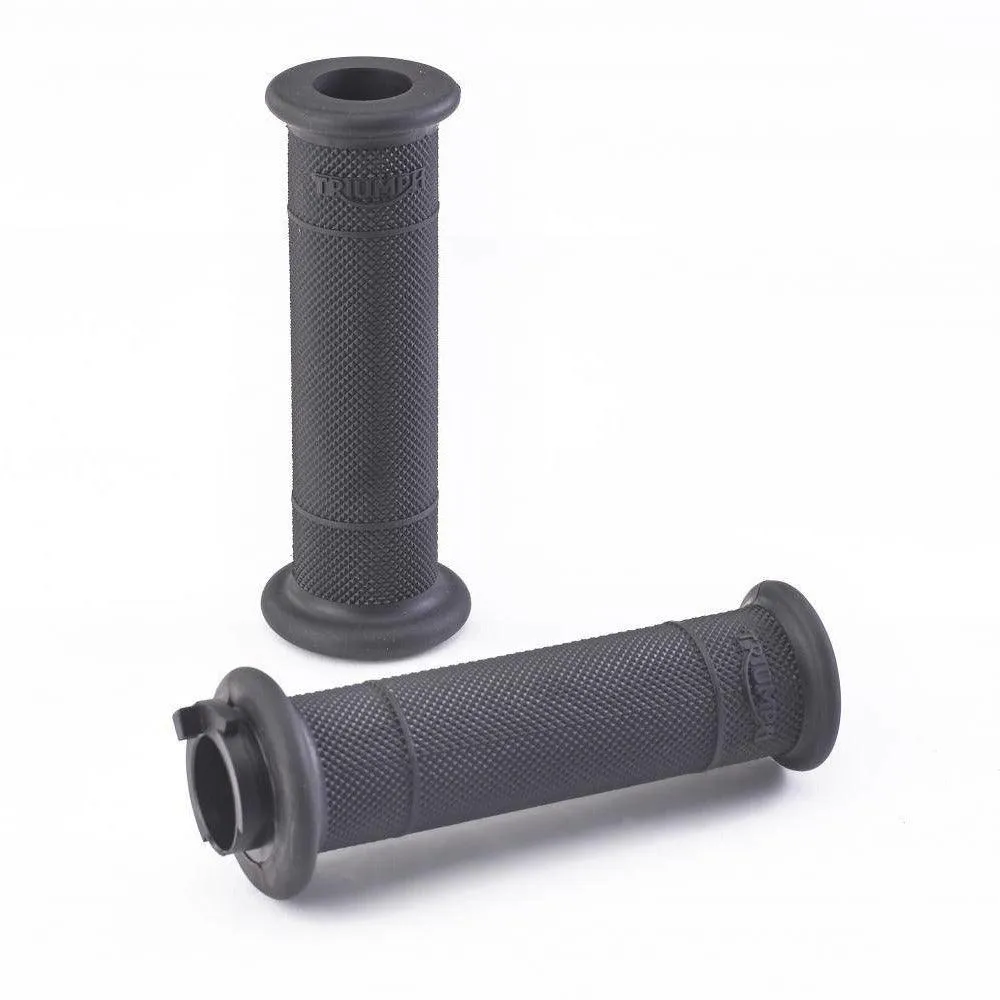 Triumph Handlebar Grips - Diamond Knurl - Black - 22mm