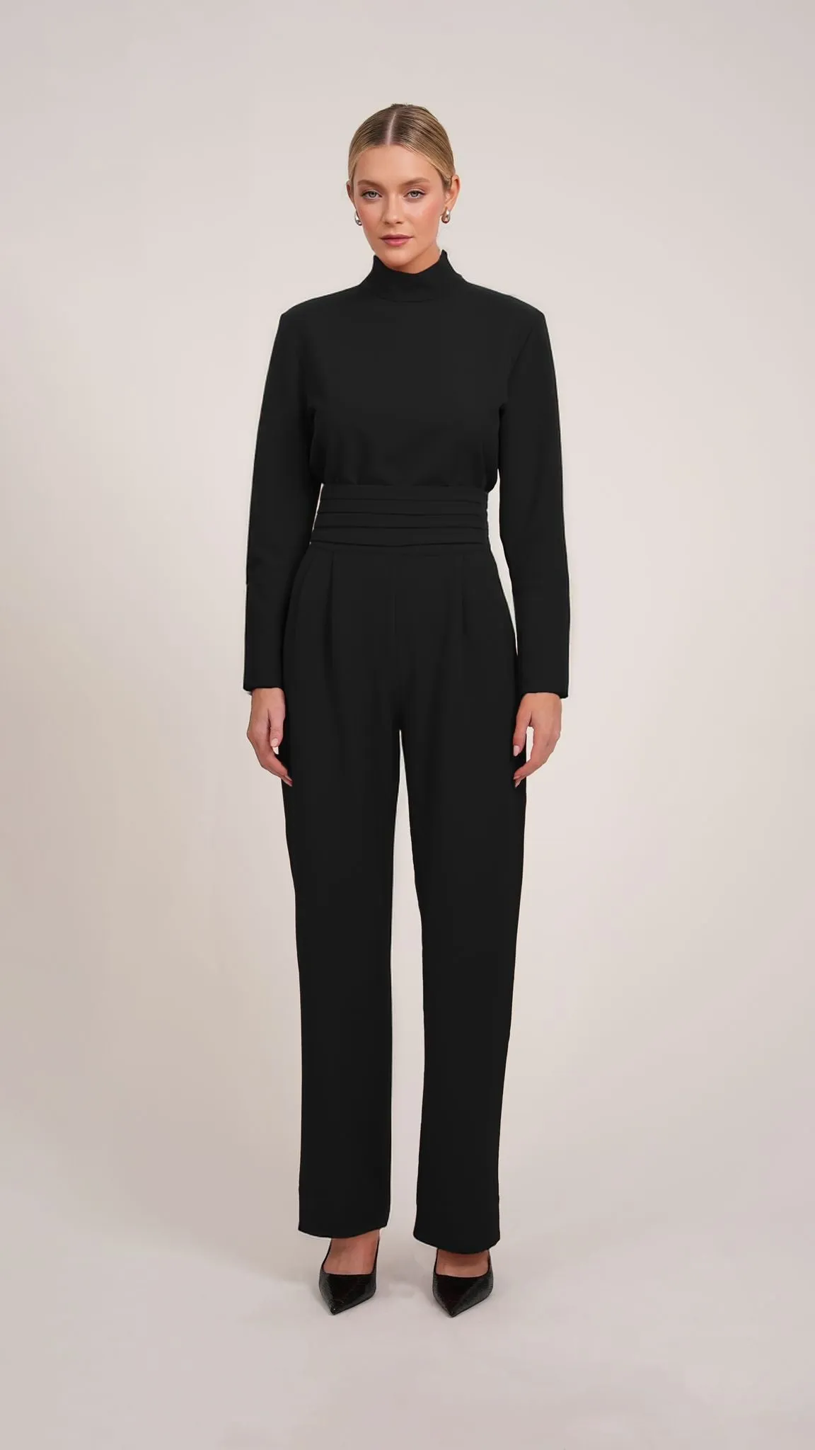 Tuxedo Pant- Black