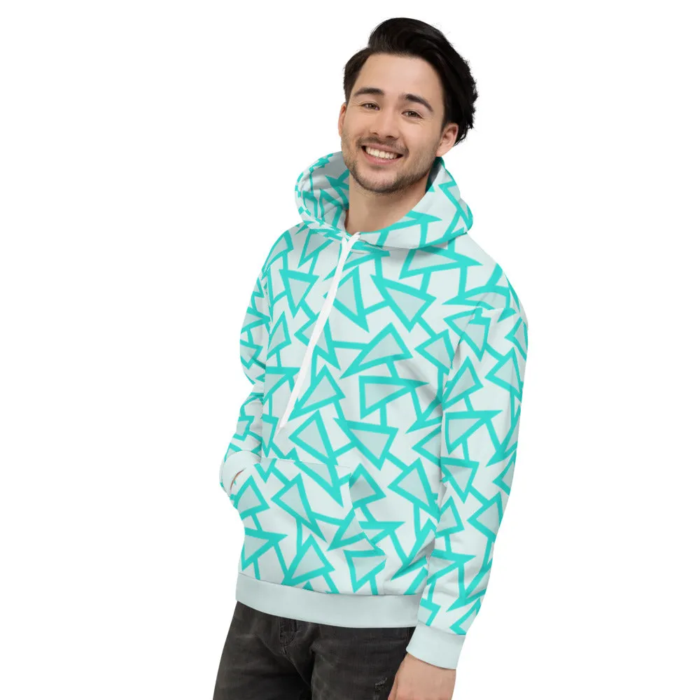 Unisex Hoodie, Triangular Memphis Party