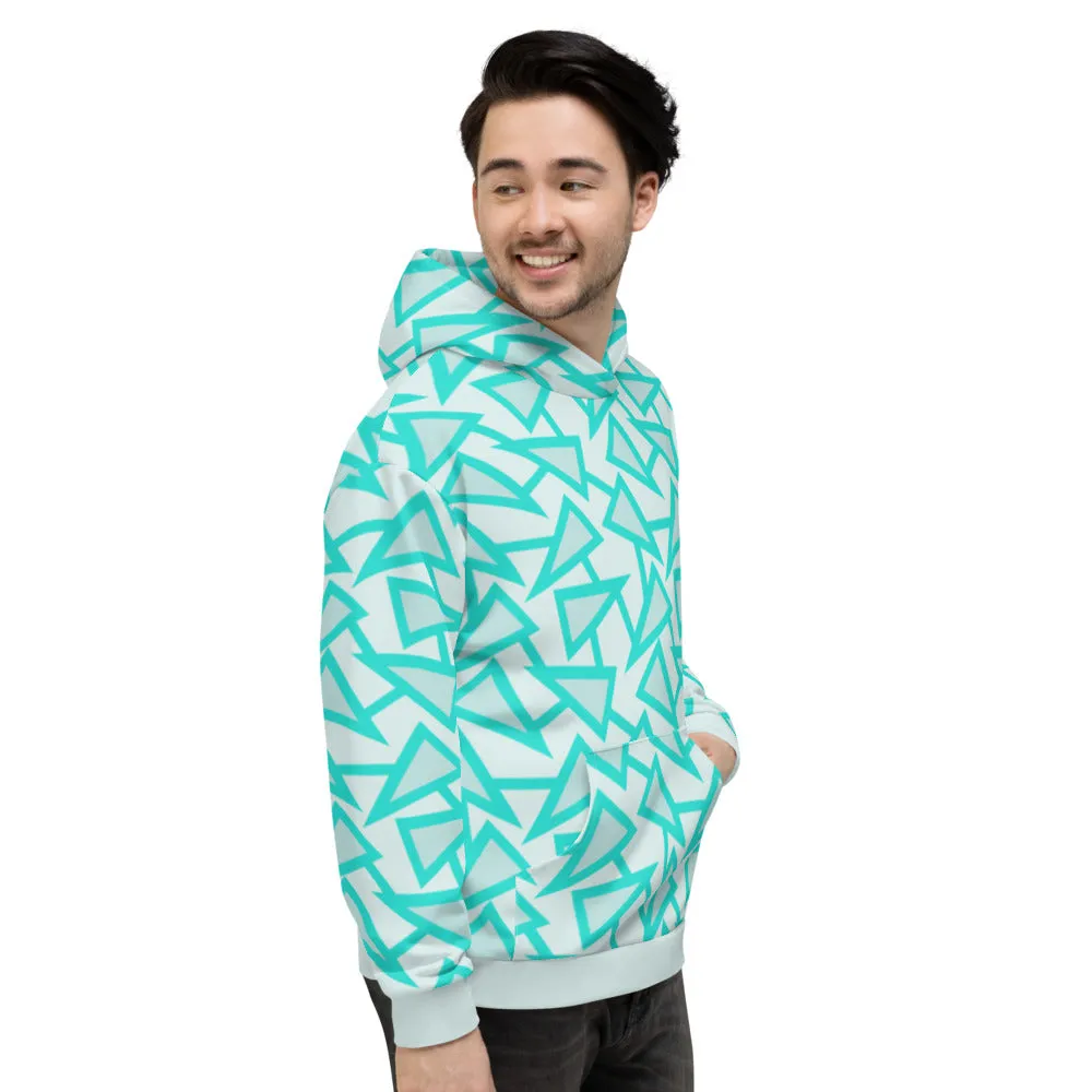 Unisex Hoodie, Triangular Memphis Party