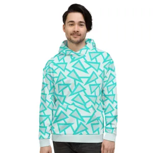 Unisex Hoodie, Triangular Memphis Party