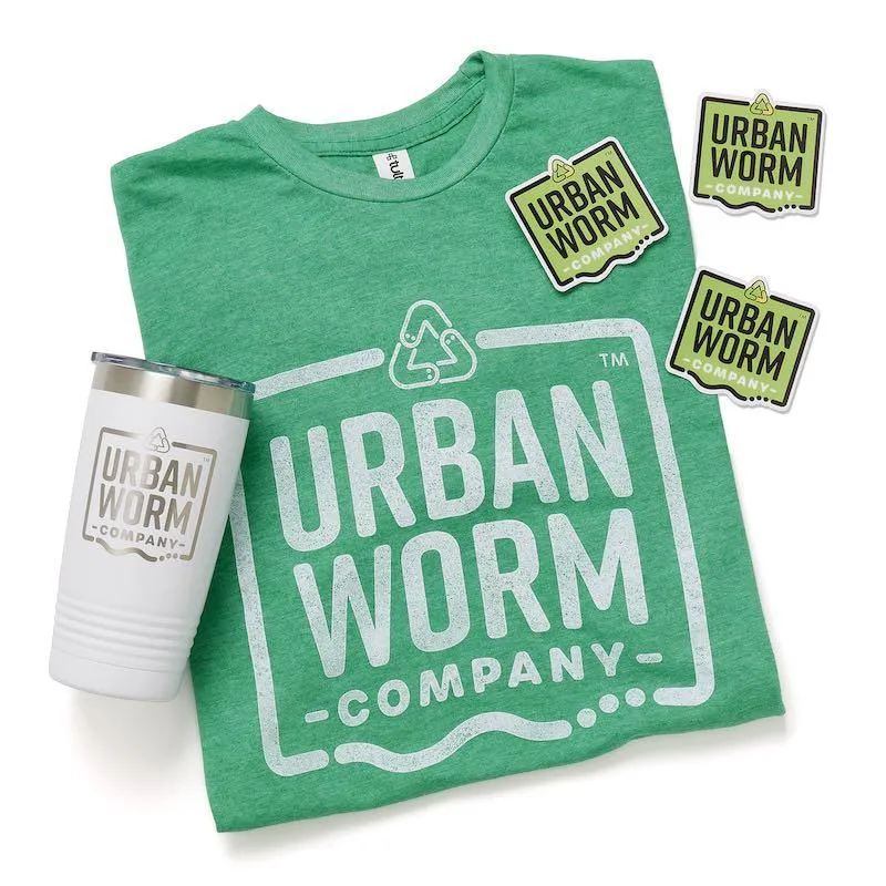 Urban Worm Swag Bundle - Tumbler, Tee & Stickers