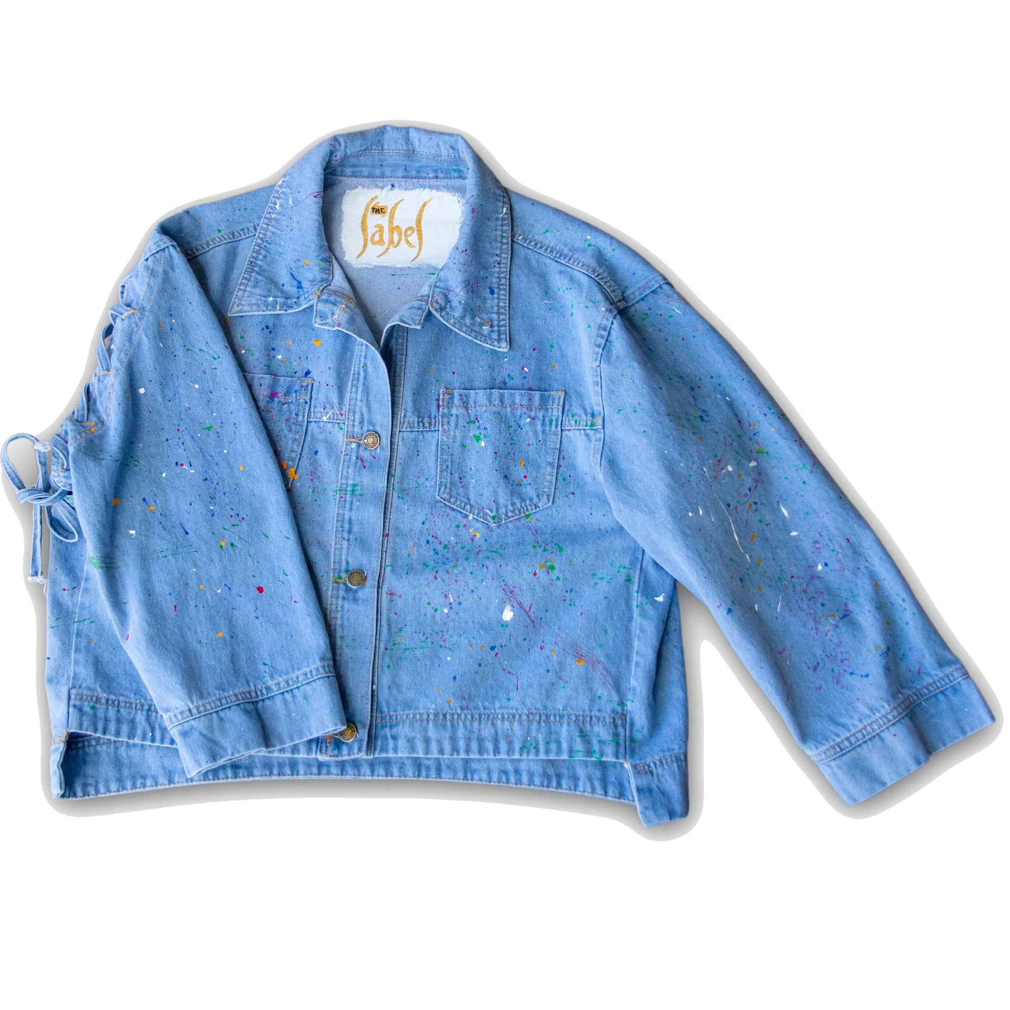 Vacay Time - Hand-Painted Denim Jacket