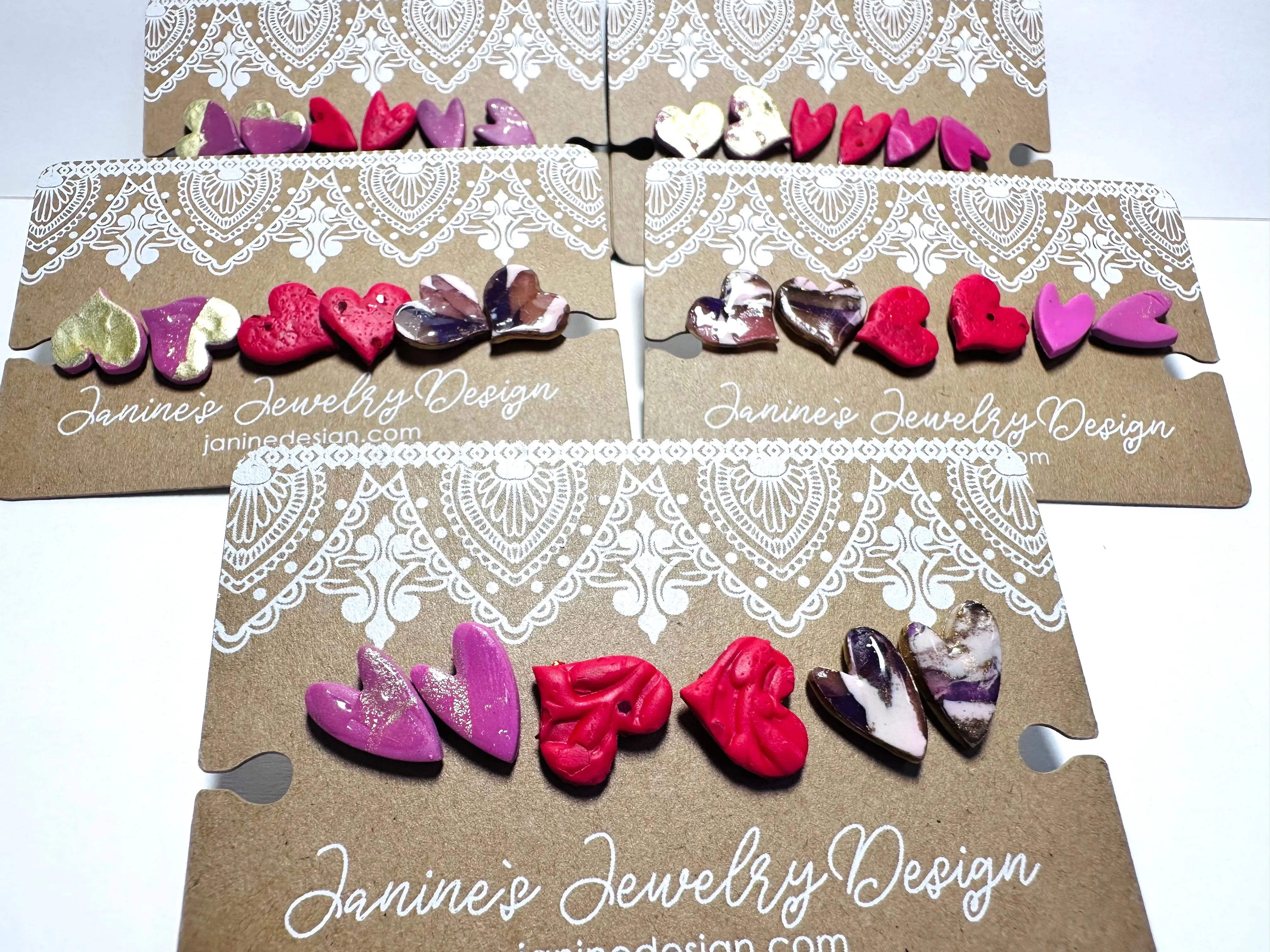 Valentines Earring Sets- Clay Earrings