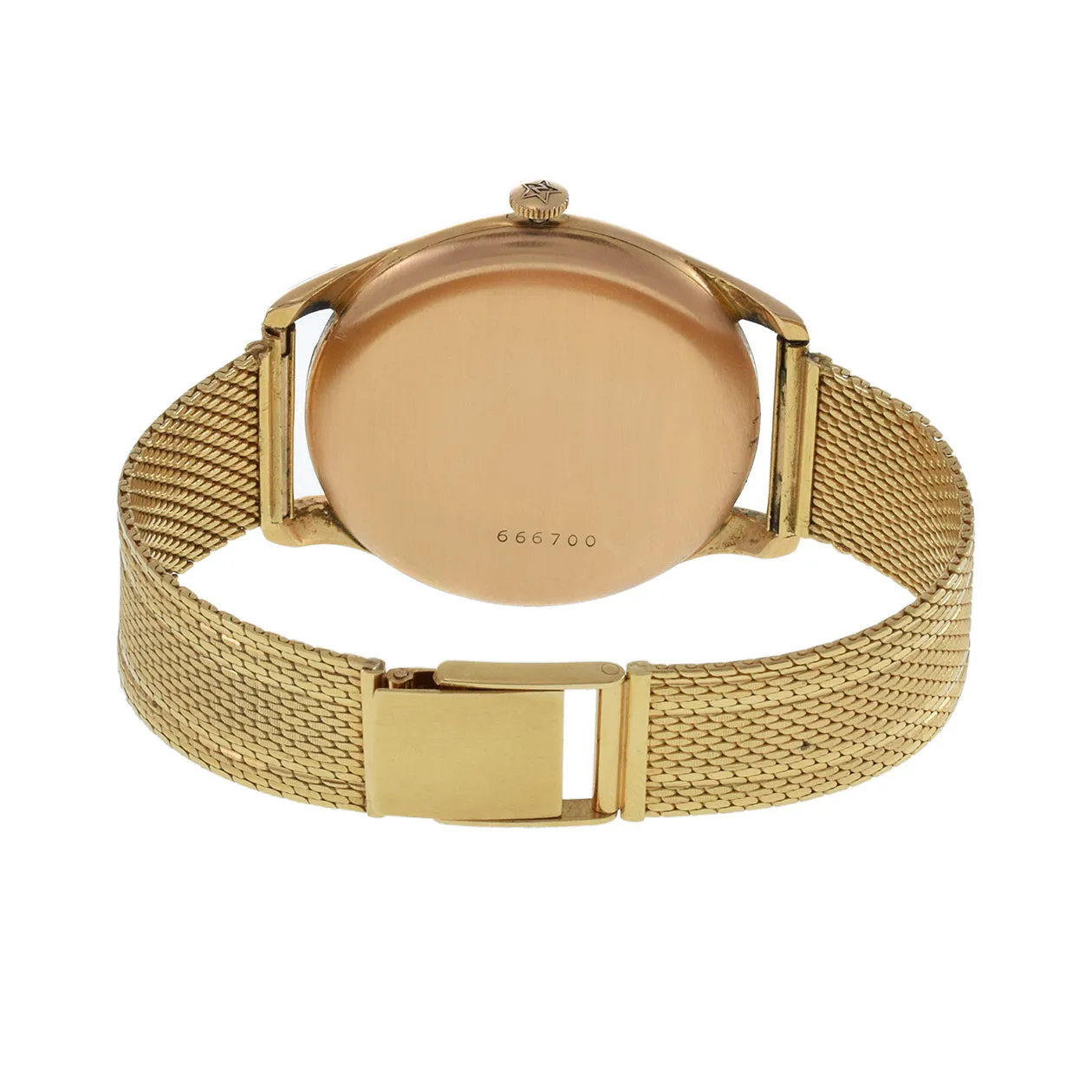 Vintage 1960'S Zenith 18KT Gold Watch 38mm