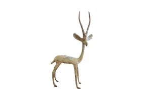 Vintage African Right Facing Brightly Oxidized Gazelle
