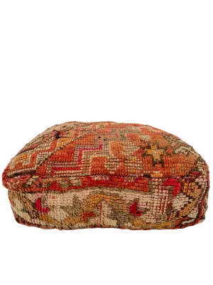 Vintage Beni M'Guild Pouf - Peach Hues