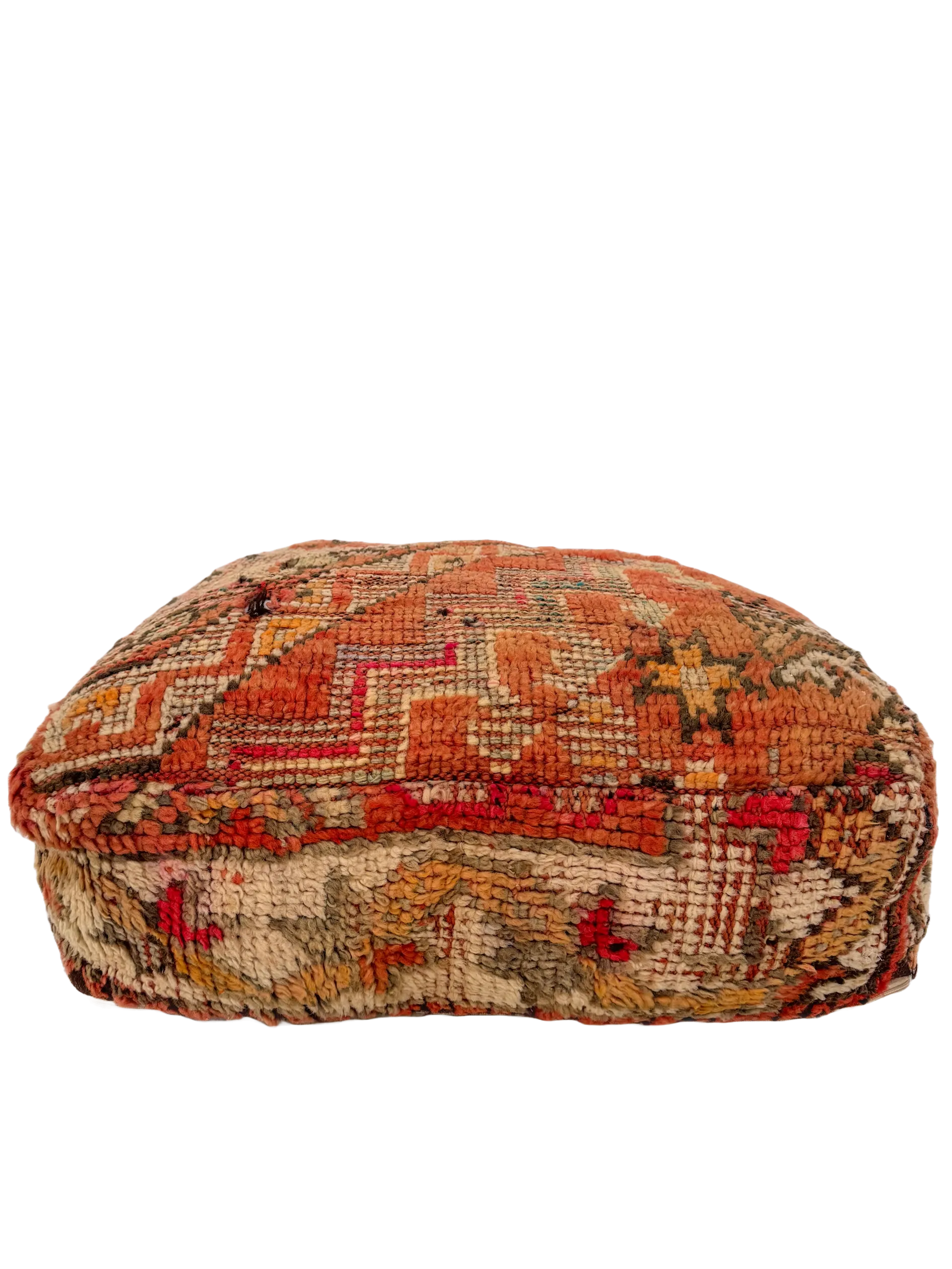 Vintage Beni M'Guild Pouf - Peach Hues