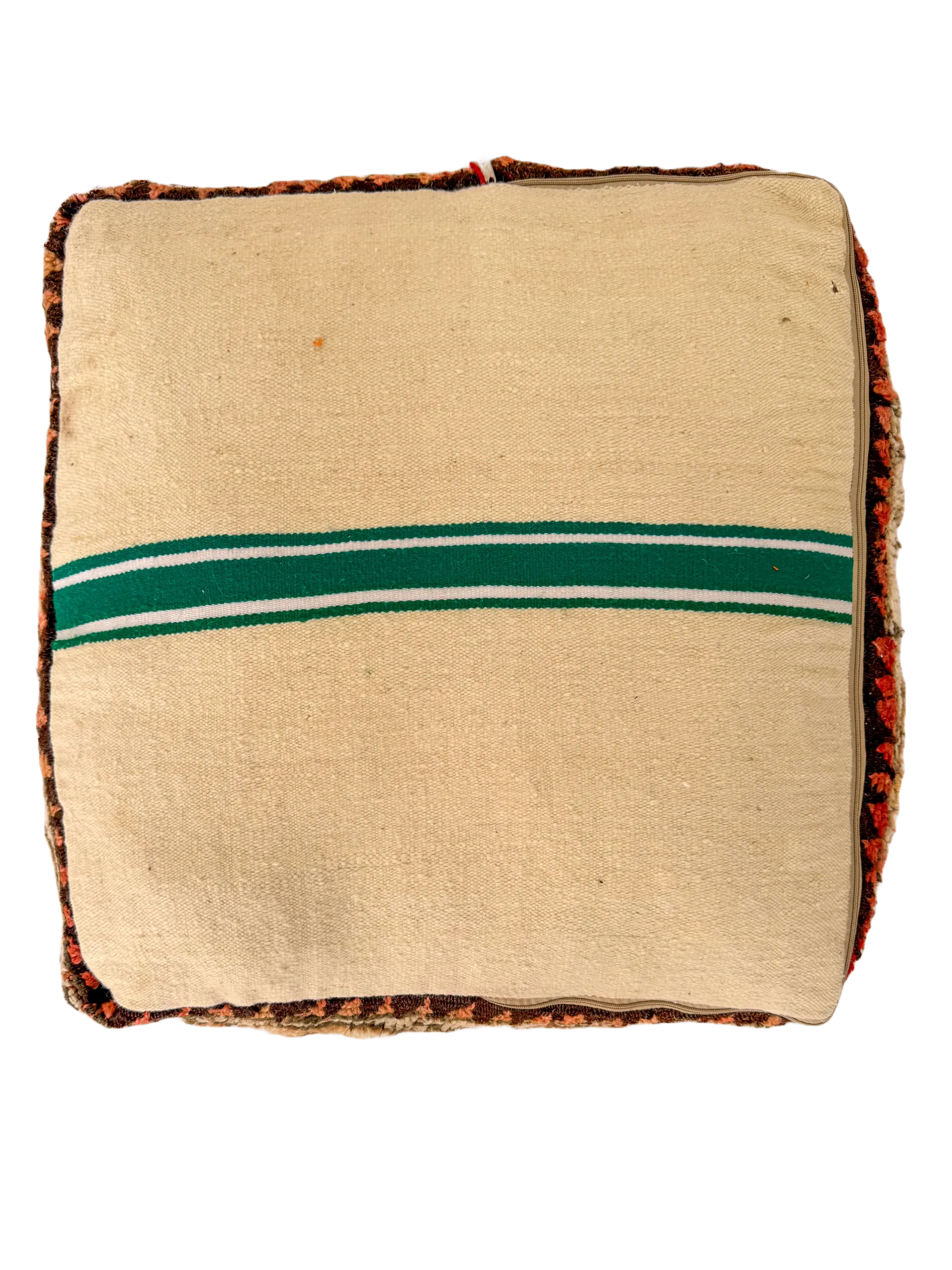 Vintage Beni M'Guild Pouf - Peach Hues