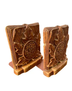 Vintage Bookends “He careth for you”