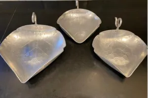 Vintage B.W. Buenilum Hand Wrought Aluminum Leaf Plate