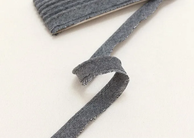 Vintage Cotton Piping Tape - In Navy, Brown, or Black - One pack / 40651