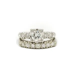 Vintage Diamond Wedding Set