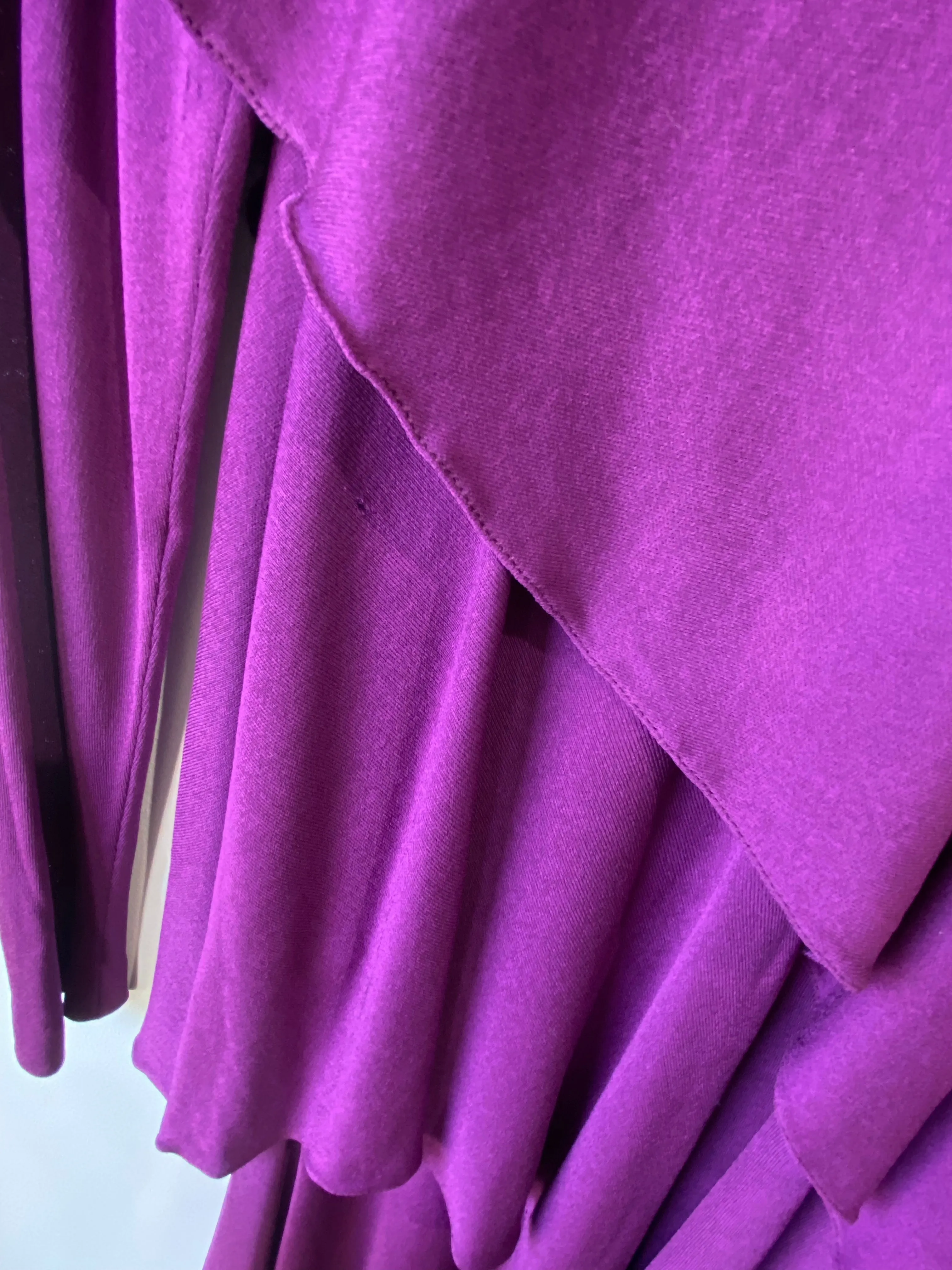 Vintage Holly Harp Purple Tiered Dress