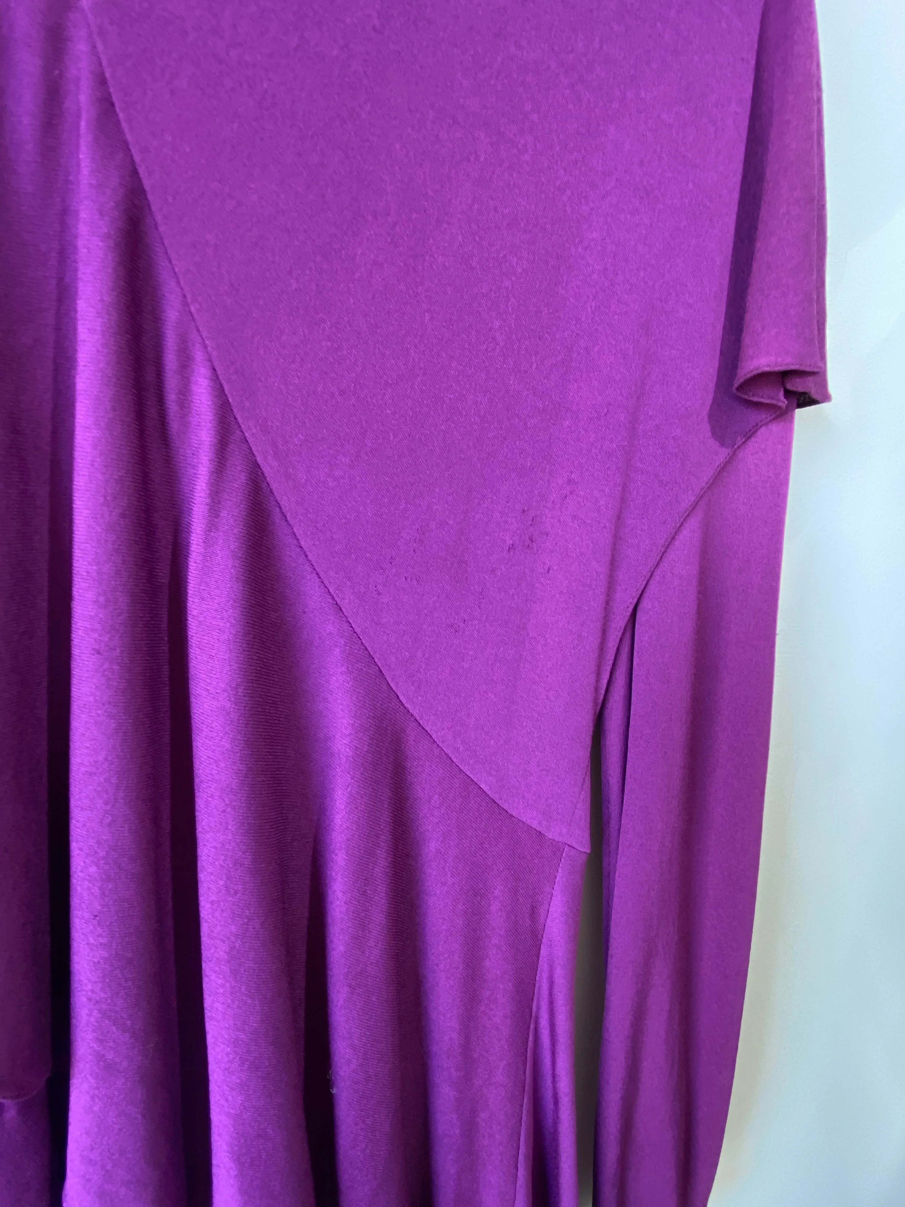 Vintage Holly Harp Purple Tiered Dress