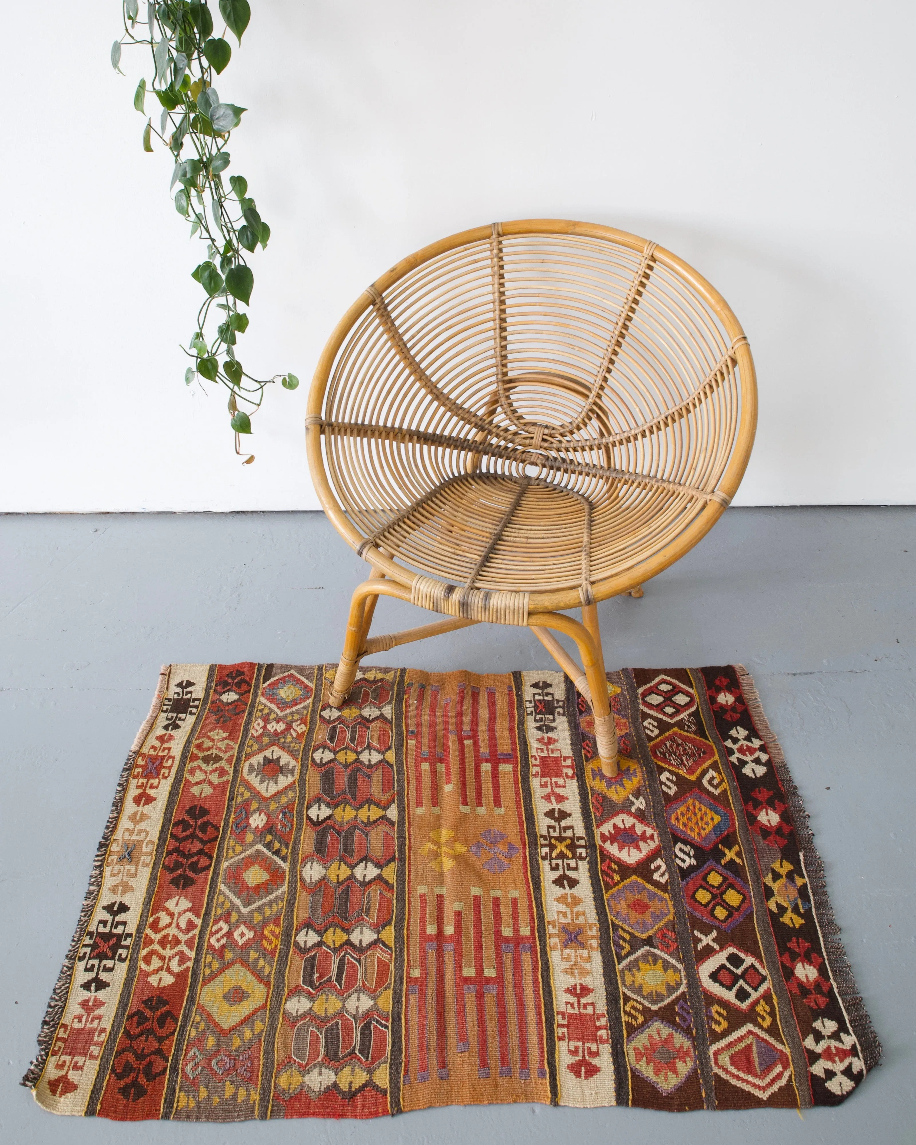 Vintage Mini Turkish Kilim Rug
