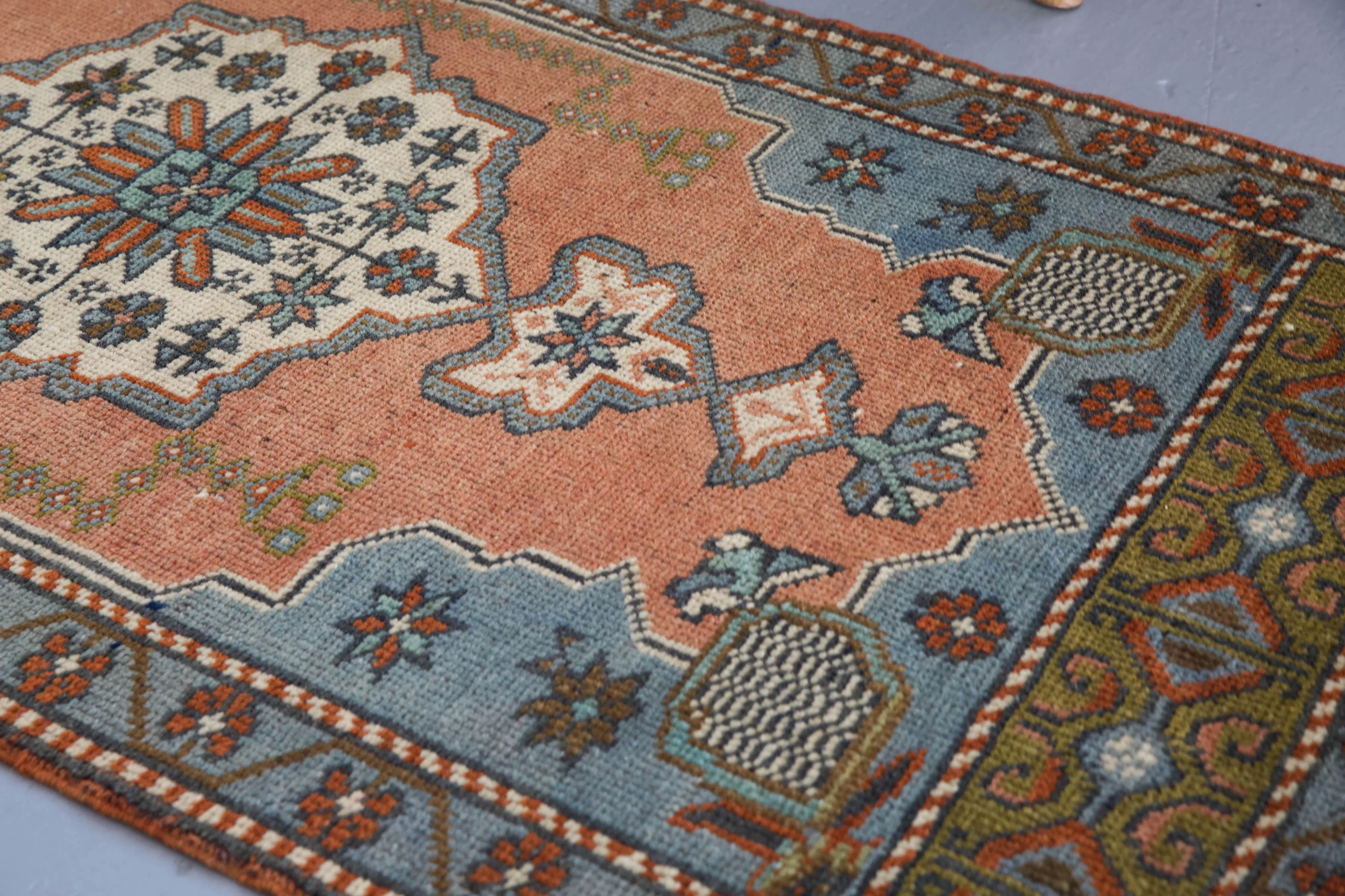 Vintage Mini Turkish Rug