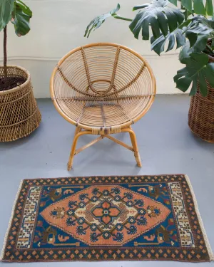Vintage Mini Turkish Rug