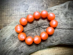 Vintage Moon-Glow Lucite Bead Strand