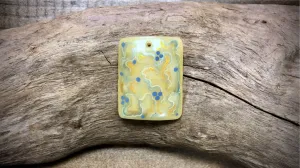 Vintage Russian Hand-Painted Glass Bead