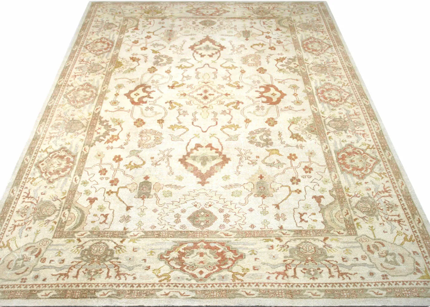 Vintage Turkish Oushak Rug - 13'8" x 20'3"