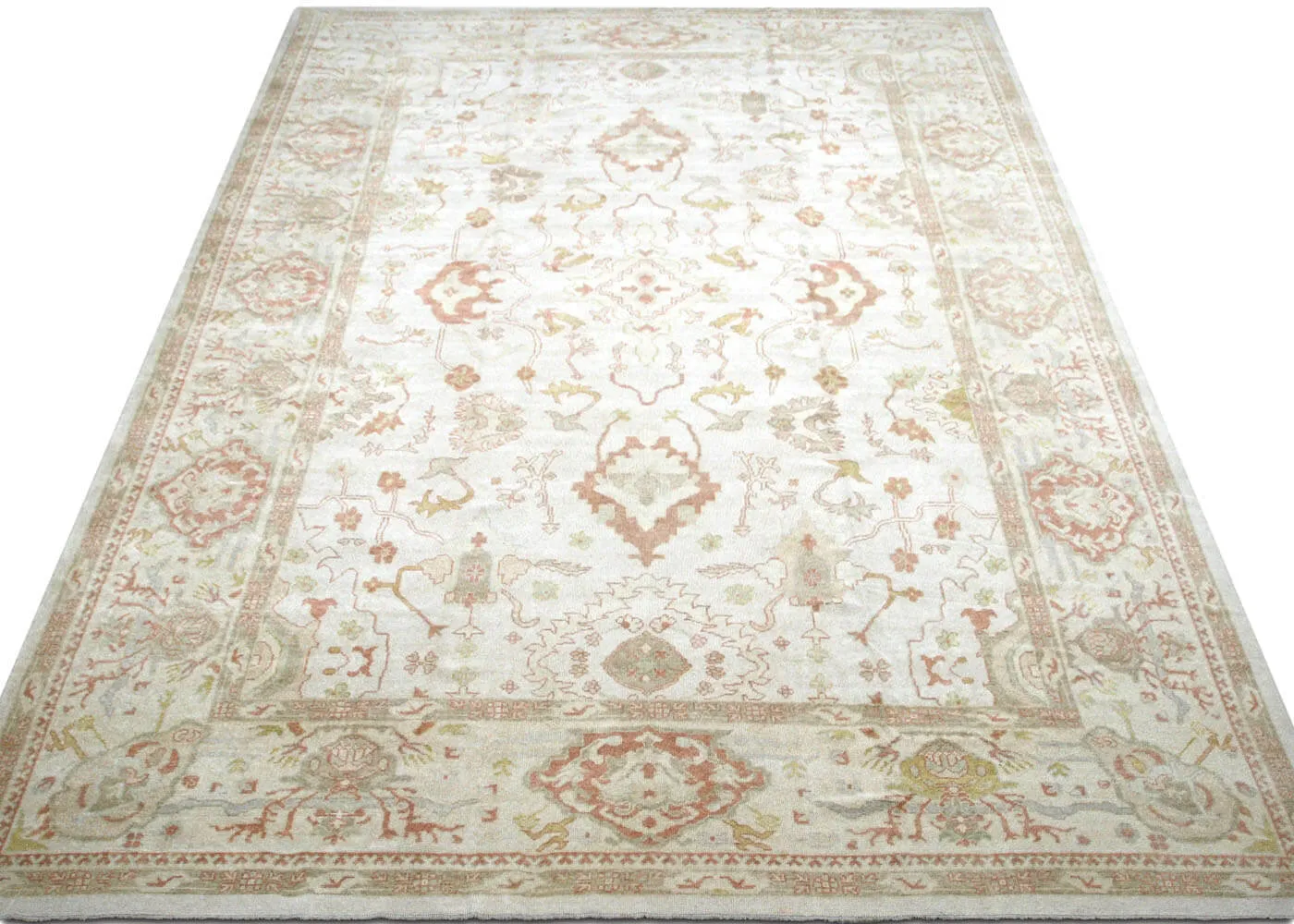 Vintage Turkish Oushak Rug - 13'8" x 20'3"