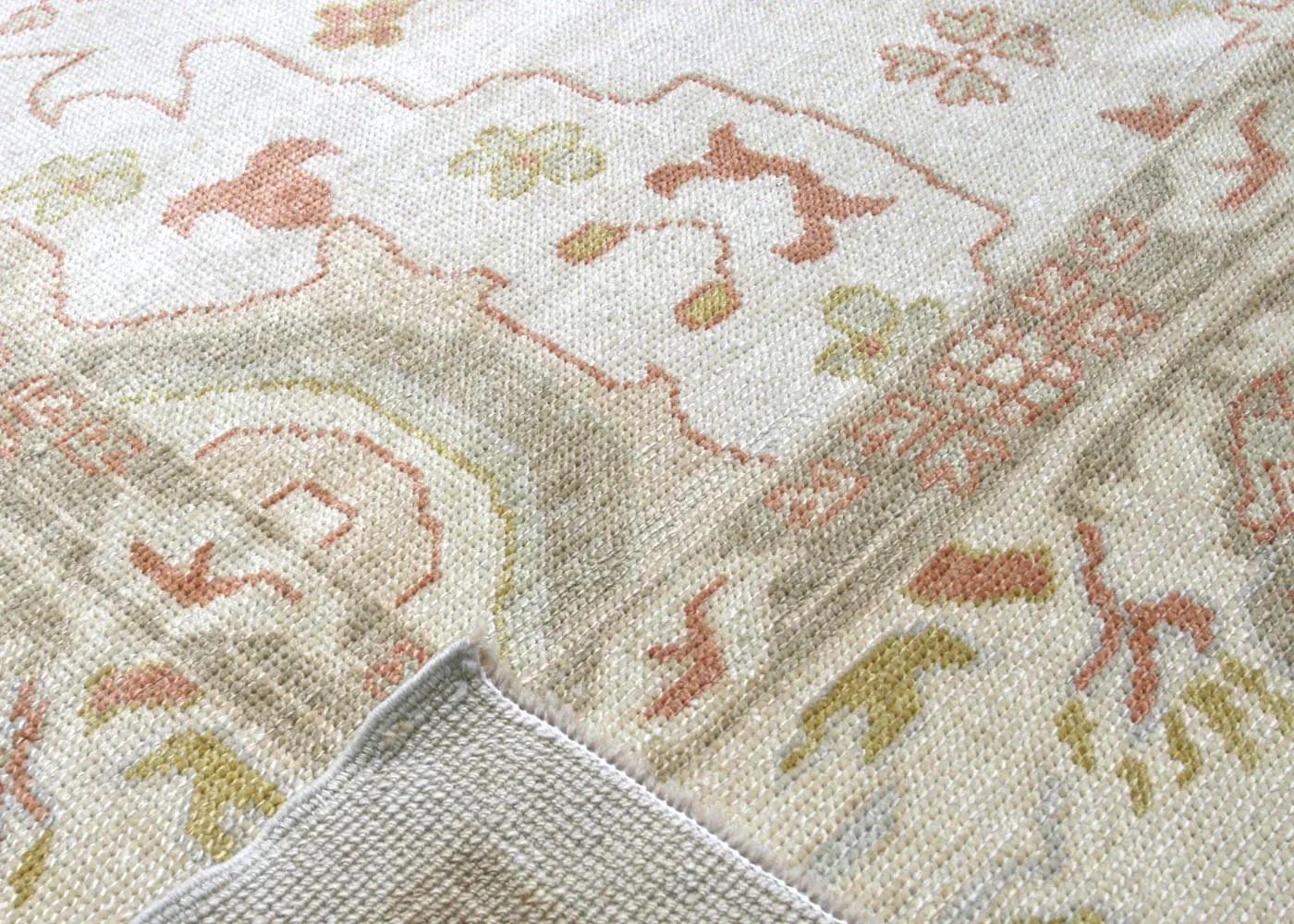 Vintage Turkish Oushak Rug - 13'8" x 20'3"